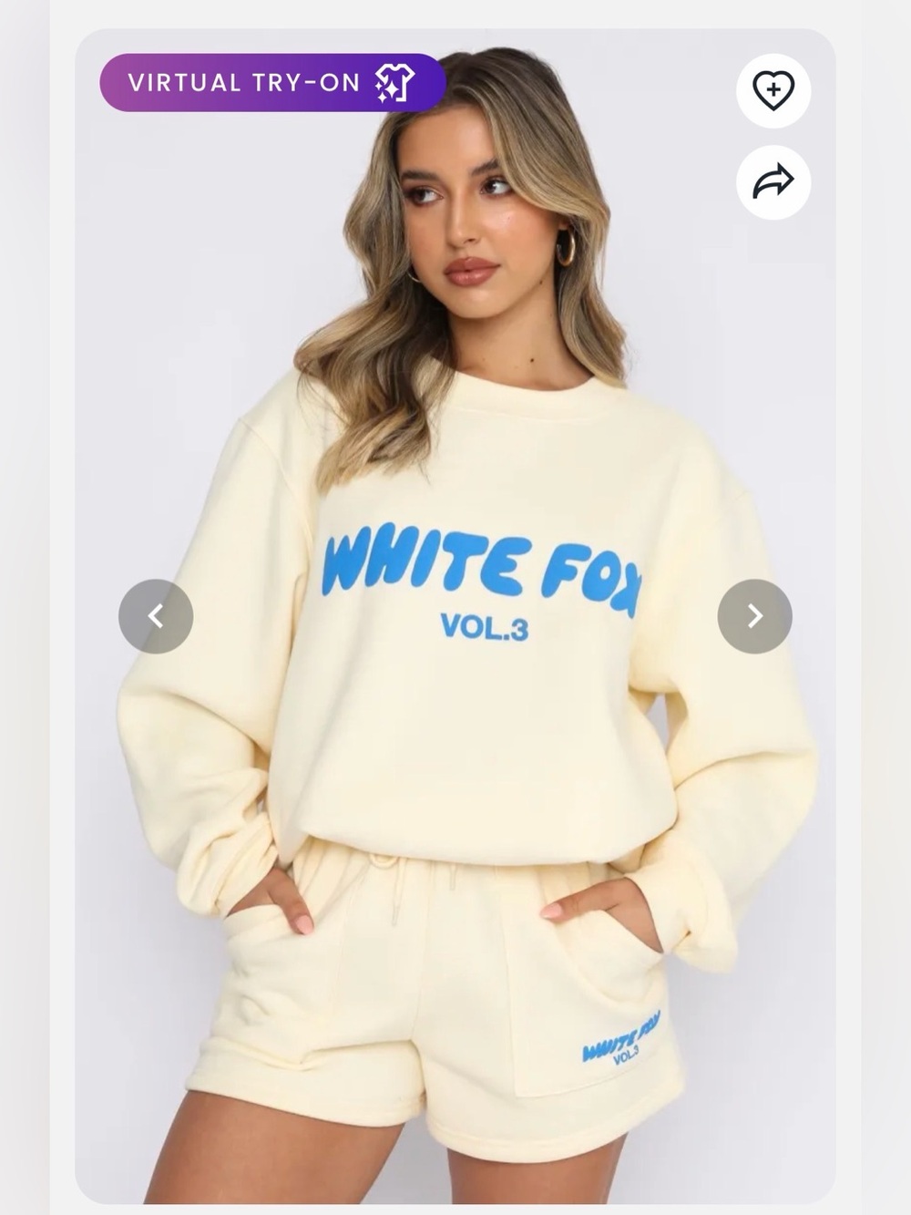 Like new White Fox crewneck 🔥